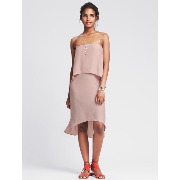 Banana Republic Dresses & Skirts - BR Pink Strappy Tiered Dress