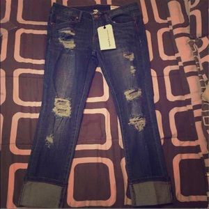 New boyfriend ripped jeans!