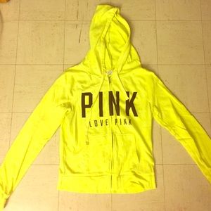 NEON yellow hoodie from Victoria's Secret! 👽