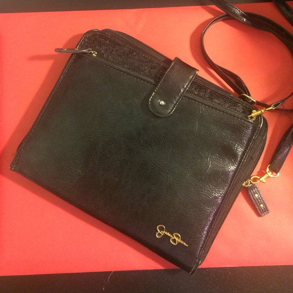Black Jessica Simpson bag/cross body bag