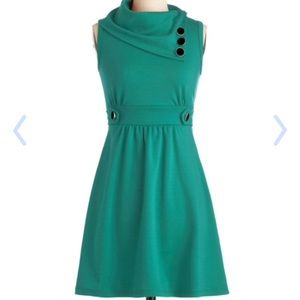 Modcloth coach tour dress in spearmint.