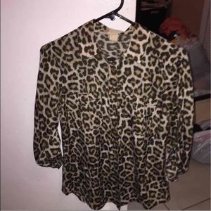 Authentic Michael Kors Cheetah shirt