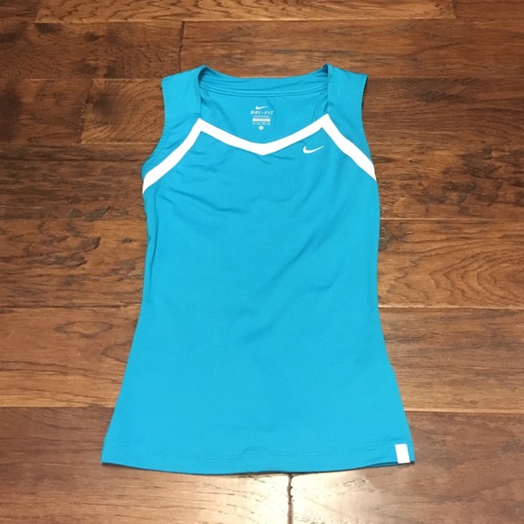 Nike Dri-fit tennis tank top size XS teal