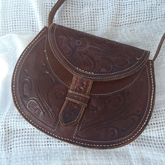 Tooled Leather Purse - Vintage