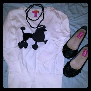Dillard's poodle sweater