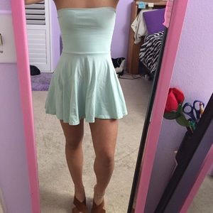 Seafoam green tuberous dress size small