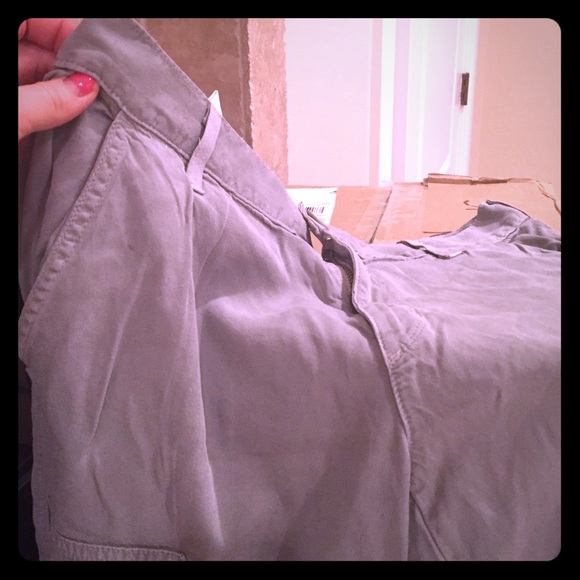 Light cargo green rich & skinny boyfriend pant