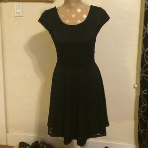 Black lace dress