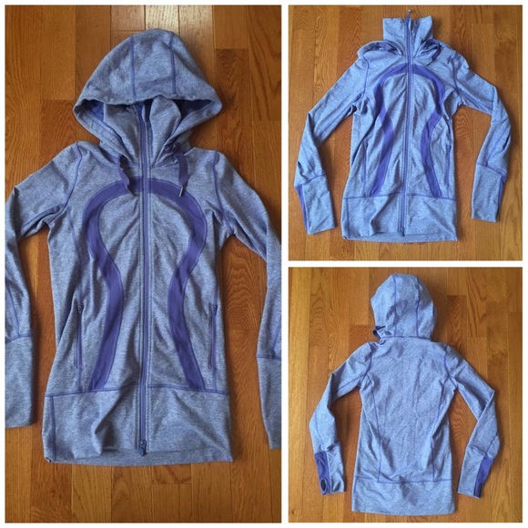 Lululemon Stride Jacket heathered purple hoodie 2 - Picture 2 of 4