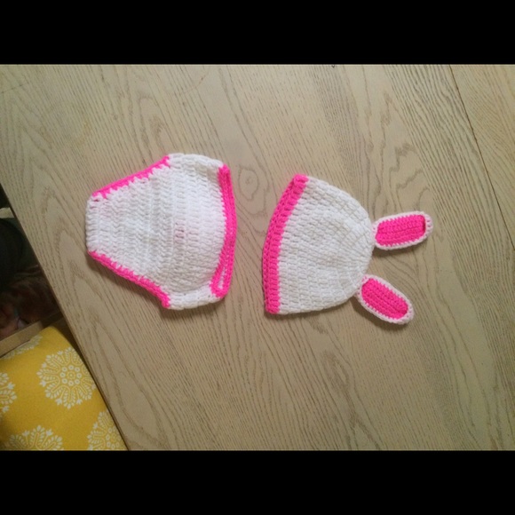 Baby girl bunny outfit. Great for photo props.