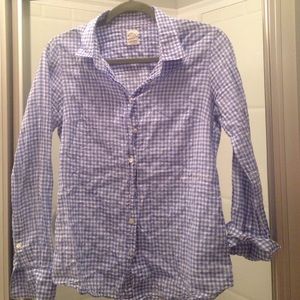 J. Crew gingham button down