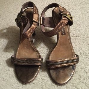 Authentic Marc by Marc Jacobs bronze heels