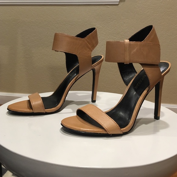 Enzo Angiolini Beige Brodee High Heel Sandal Sz 8