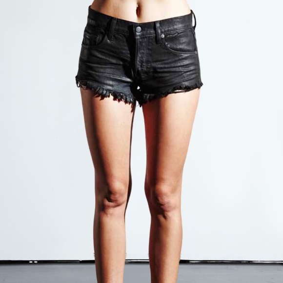Ksubi Pretty Vegas Black Coated Shorts