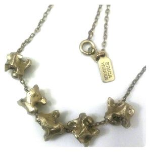 Erica Weiner Brass Teeth Necklace