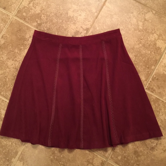 Maroon skirt