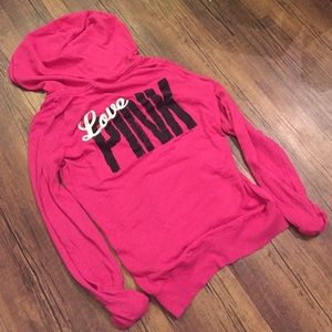 PINK Victoria's Secret Hot Pink Hoodie 🎀