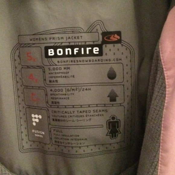Bonfire girl's ski/snowboard jacket - Picture 2 of 2