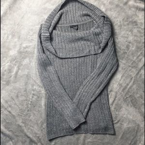 gray sparkly sweater