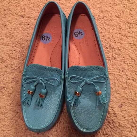 Turquoise Ralph Lauren Loafers