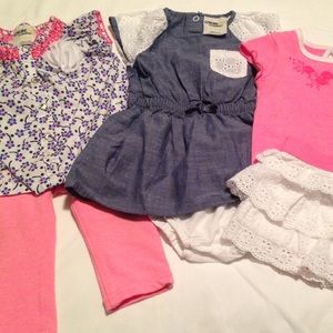 Bundle 6-9 months Baby Girl Outfits