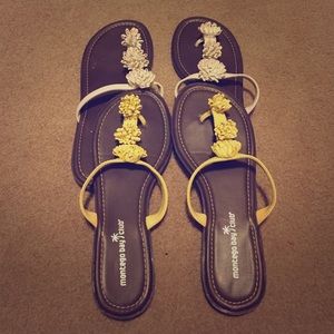 Two pairs of cute sandals.