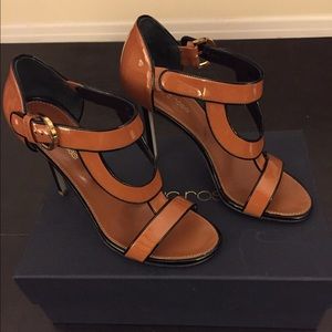 Sergio Rossi varnished heeled sandals