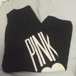 VS PINK black sweatpants