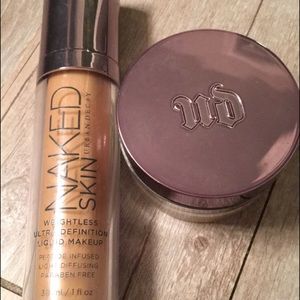 Urban decay makeup foundation+powder medium/light