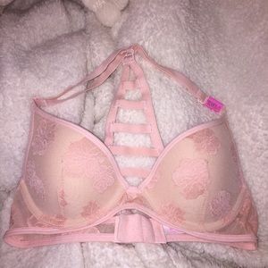 Victoria Secret Pink Lace Flower Racerback Bra
