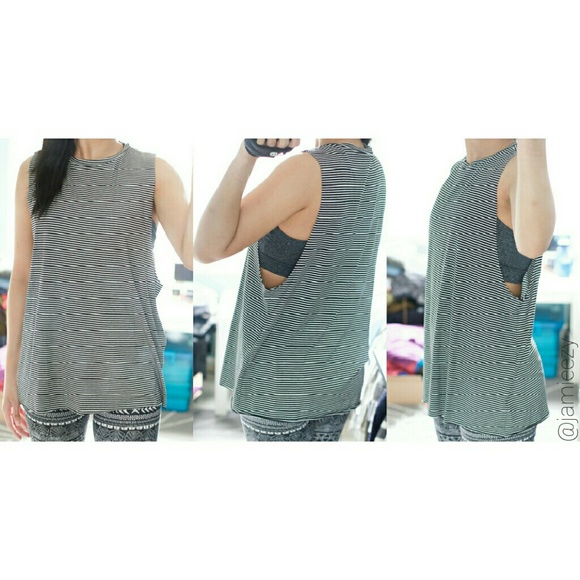 LAST ONE! Honey Punch | NWT Striped Muscle Tank - Picture 4 of 4