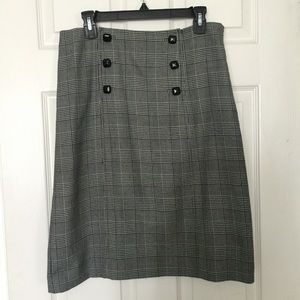 Banana Republic Pencil Skirt with Sailor Buttons