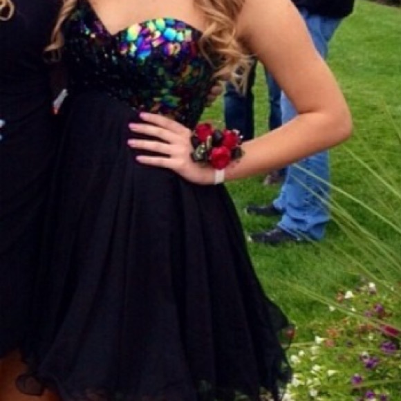 Unique Black Homecoming Dress - Picture 2 of 3