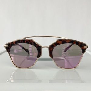 Accessories - Cat Eye Double Bridge Sunglasses w/ Purple Lenses Accessories - Cat Eye Double Bridge Sunglasses w/ Purple Lenses
