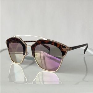 Accessories - Cat Eye Double Bridge Sunglasses w/ Purple Lenses Accessories - Cat Eye Double Bridge Sunglasses w/ Purple Lenses