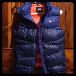 NWOT Nike down puffer vest Blue size medium
