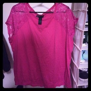 Lane Bryant pink top