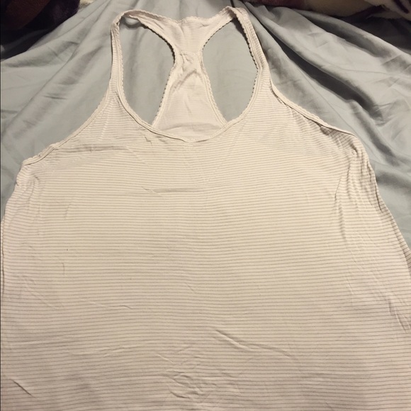 Lululemon grey and white Singlet