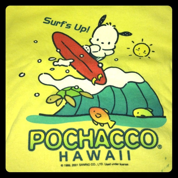 Sanrio Pochacco Surfing Tshirt