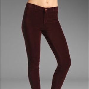 J Brand Velvet Tuxedo Pants