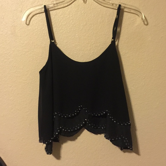 Black crop top