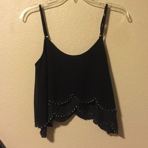 Black crop top