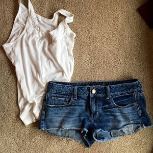 Short cut off shorts with fun pockets