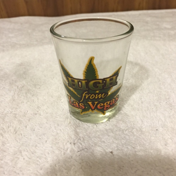 "HIGH FROM LAS VEGAS" SHOT GLASS