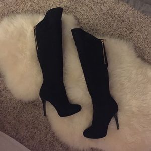 Guess suede knee high boots