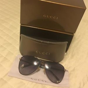 Authentic Gucci aviator sunglasses