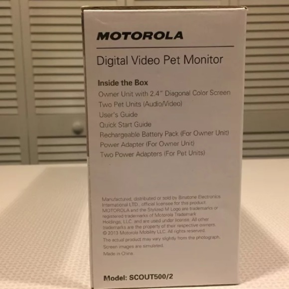 🚫🚫🚫SOLD!!!🚫🚫🚫 Motorola Scout5002 Pet Monitor - Picture 4 of 4