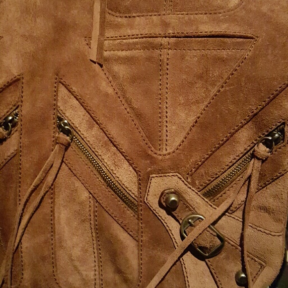 **BALENCIAGA VINTAGE BROWN SUEDE HANDBAG** - Picture 2 of 4