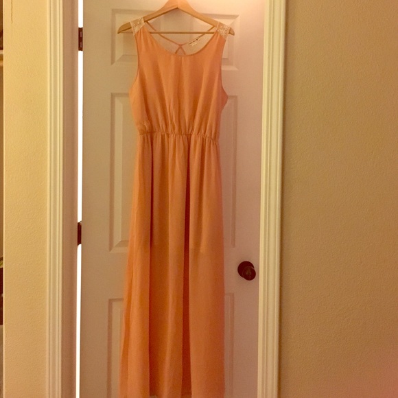 Pink maxi dress