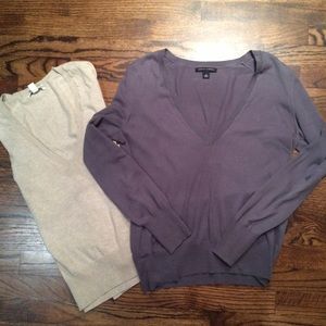 Banana Republic grey sweater.